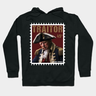 Traitor Trump Crying - Vintage Benedict Arnold Stamp Style Hoodie